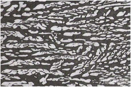 奥氏体(白色)铁素体(棕色)双相组织